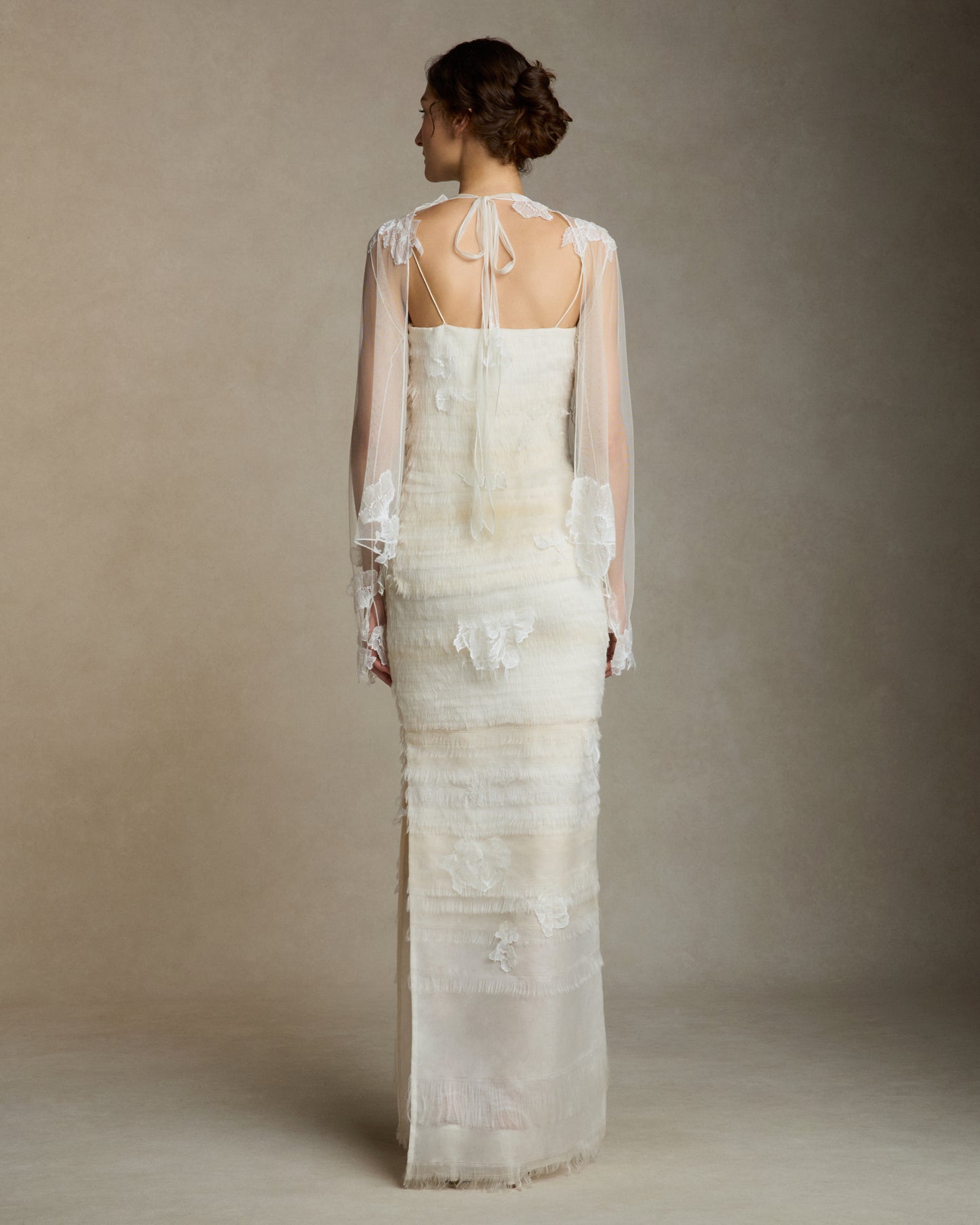 Clara Tulle with Lace Appliqué