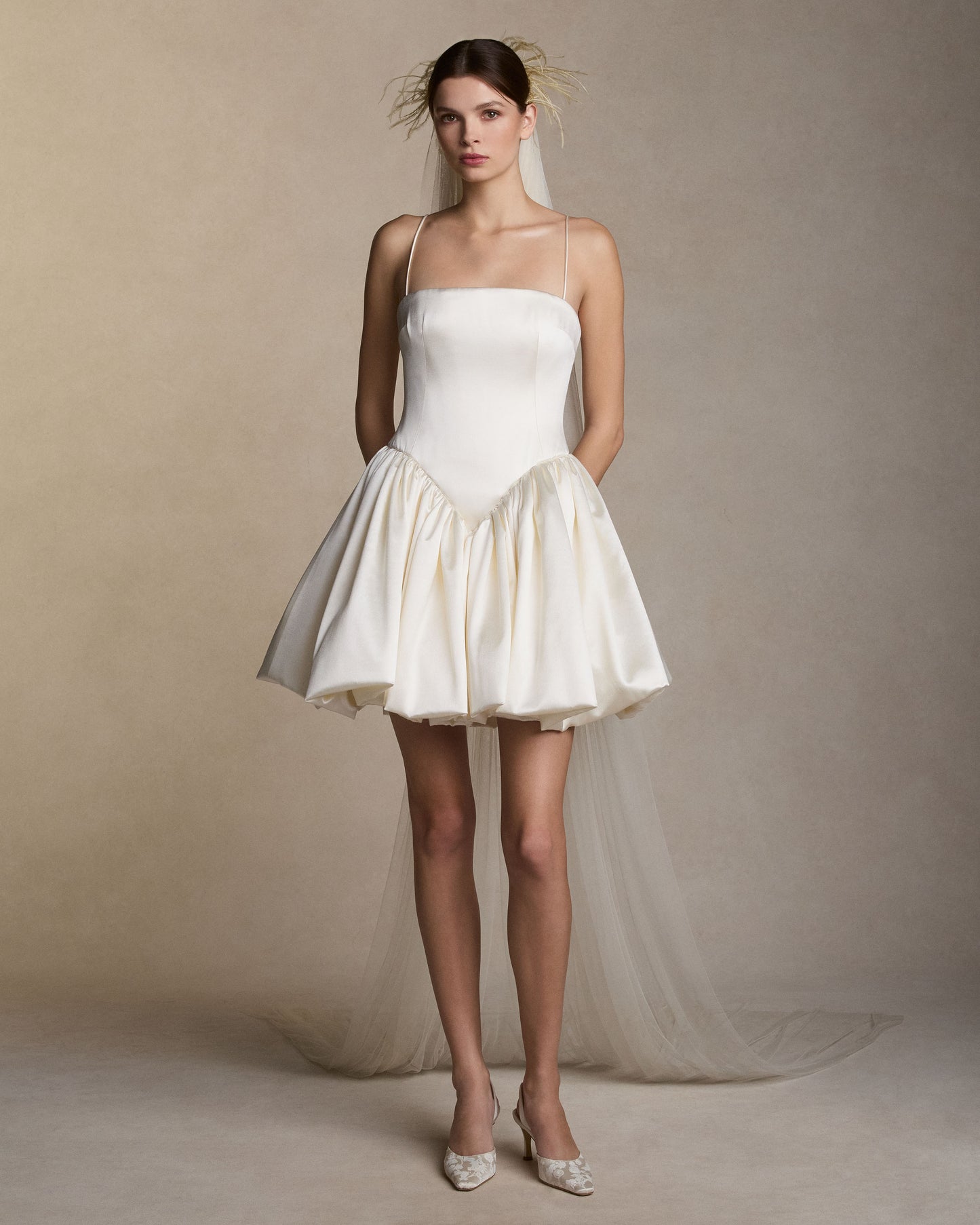 Feather Veil with Blusher - Chapel