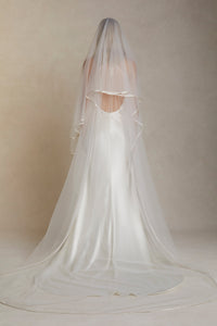 Satin Bound Cathedral Veil