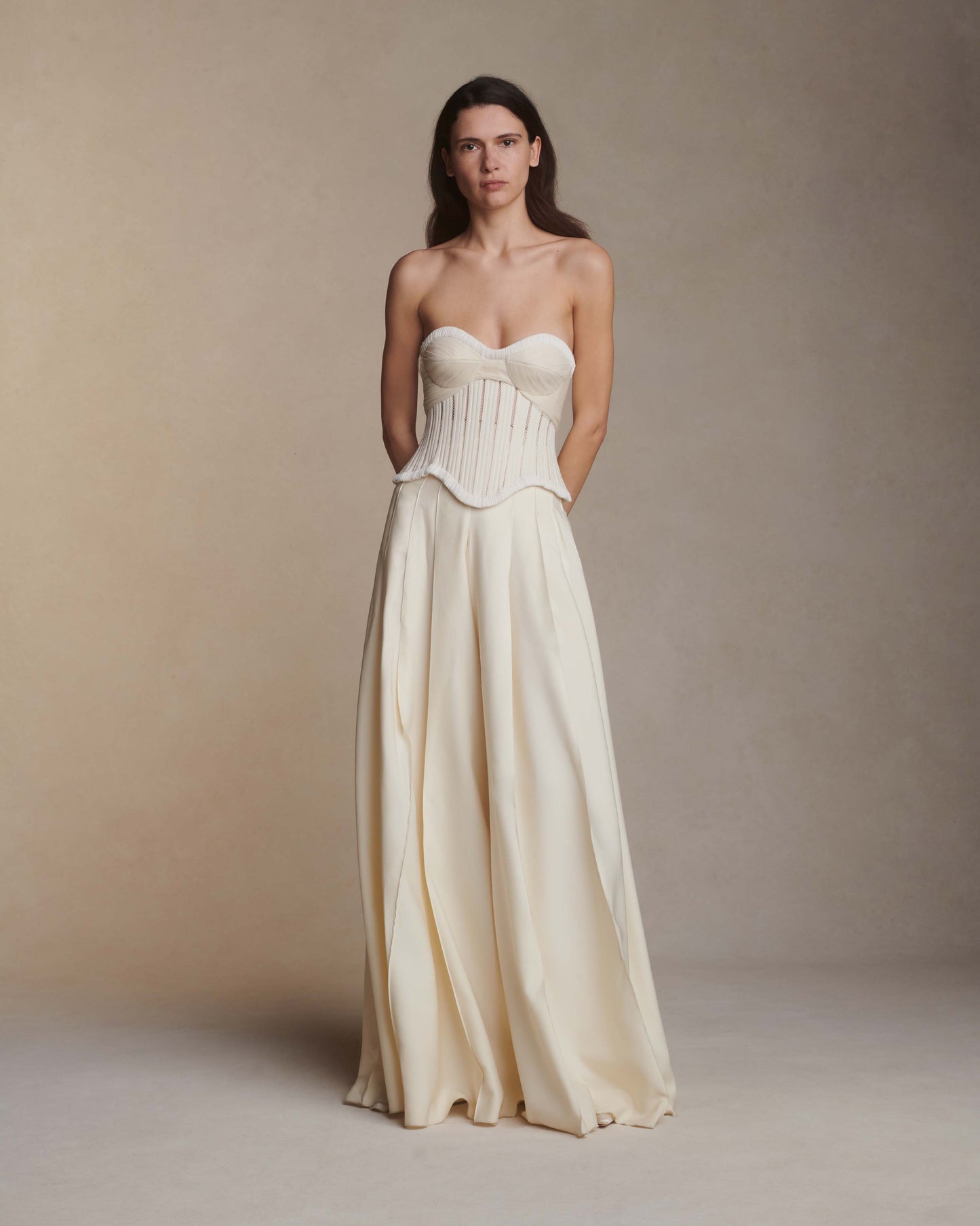 Anika Bustier Cotton Twill