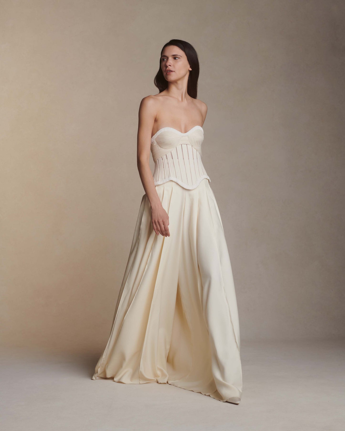 Anika Bustier Cotton Twill