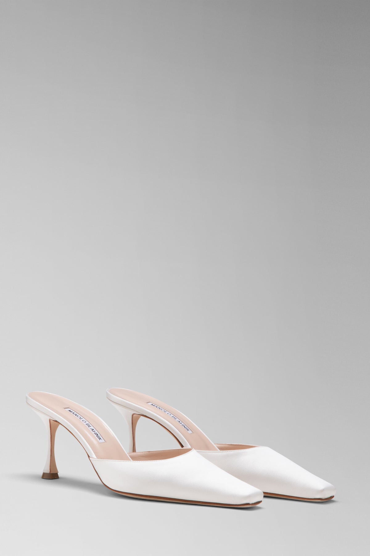 Manolo Blahnik for Danielle FrankelMule square toe pump with 70mm heel