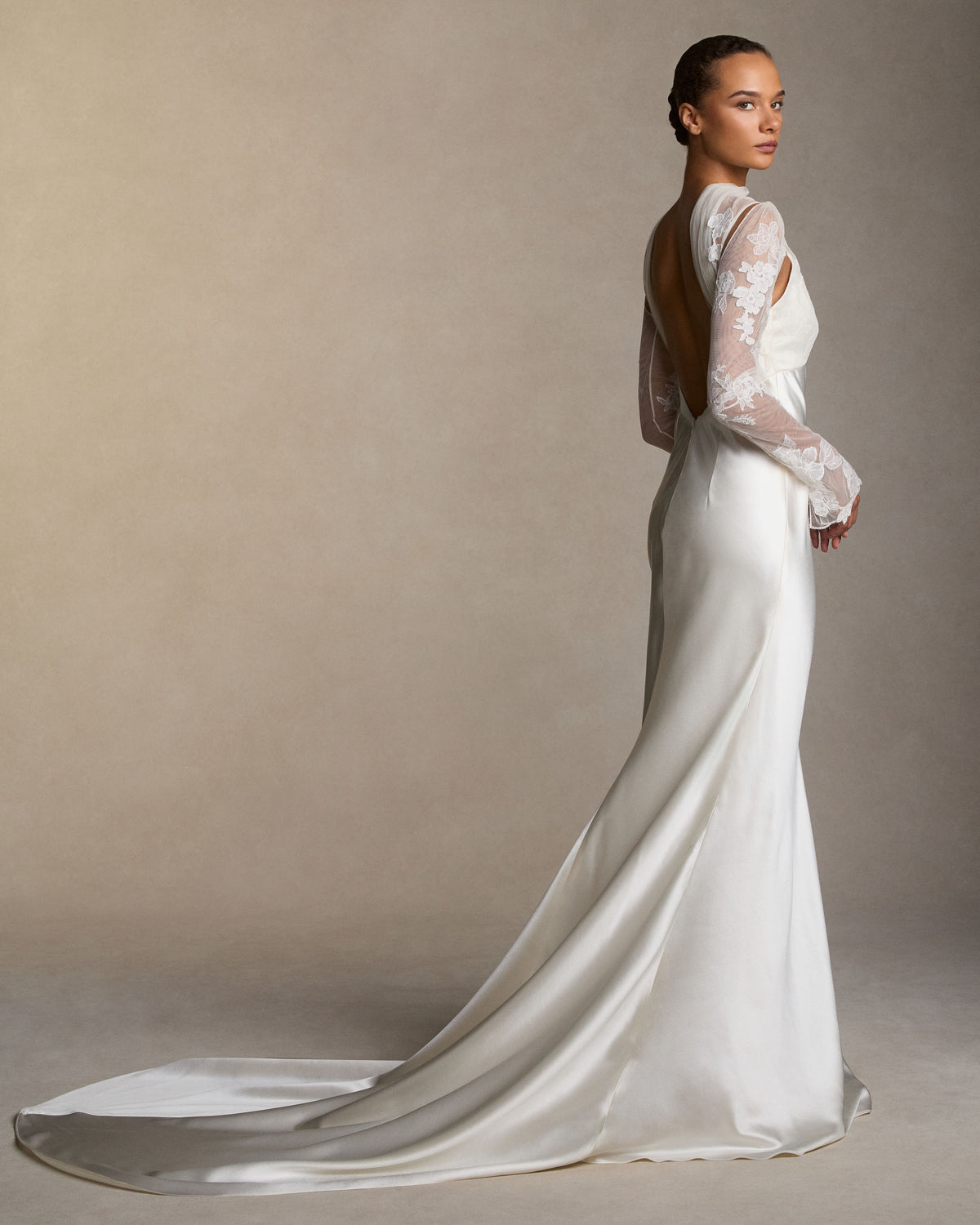 fitted lace wedding dress ESME DRESS