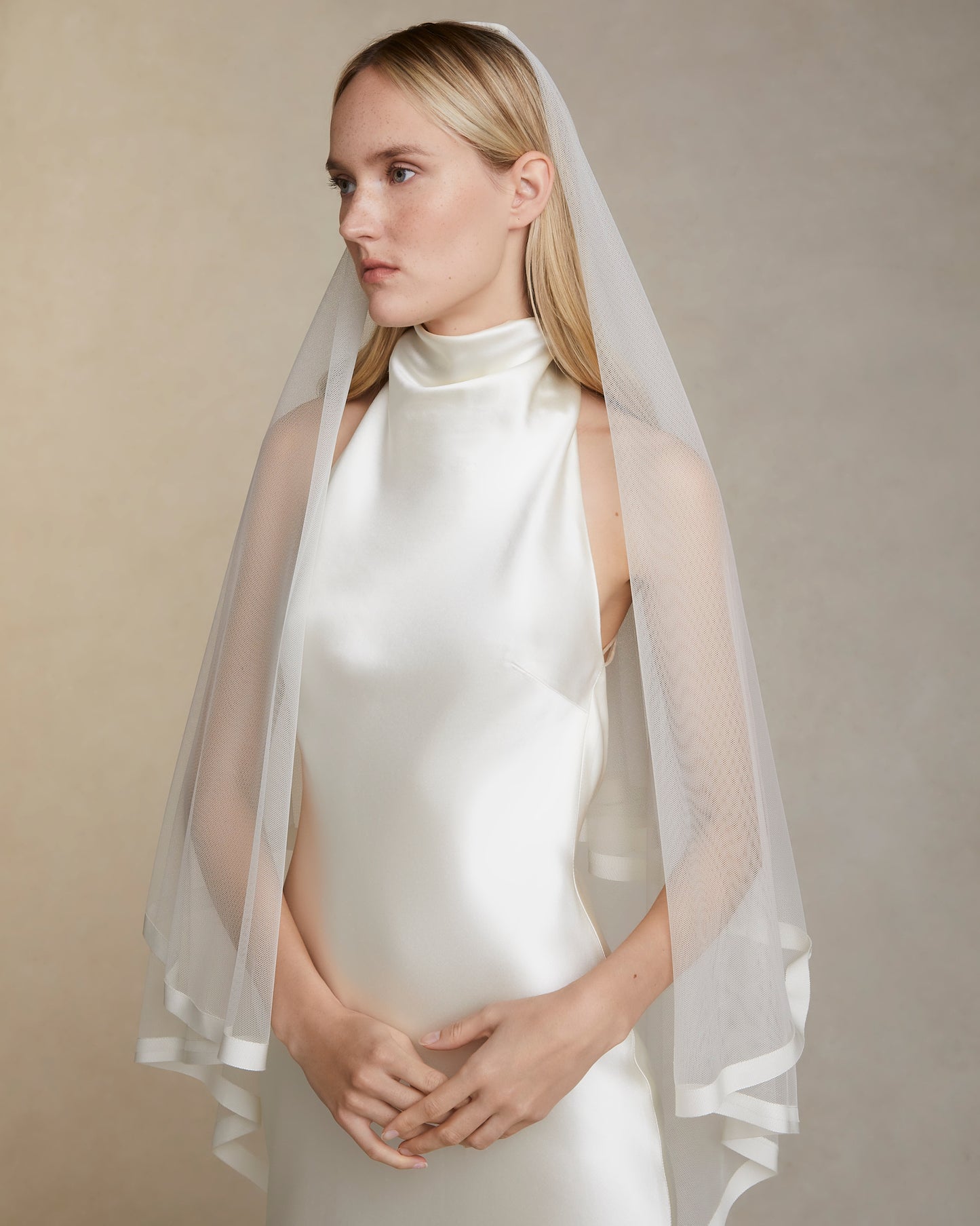 Grosgrain Cathedral Veil