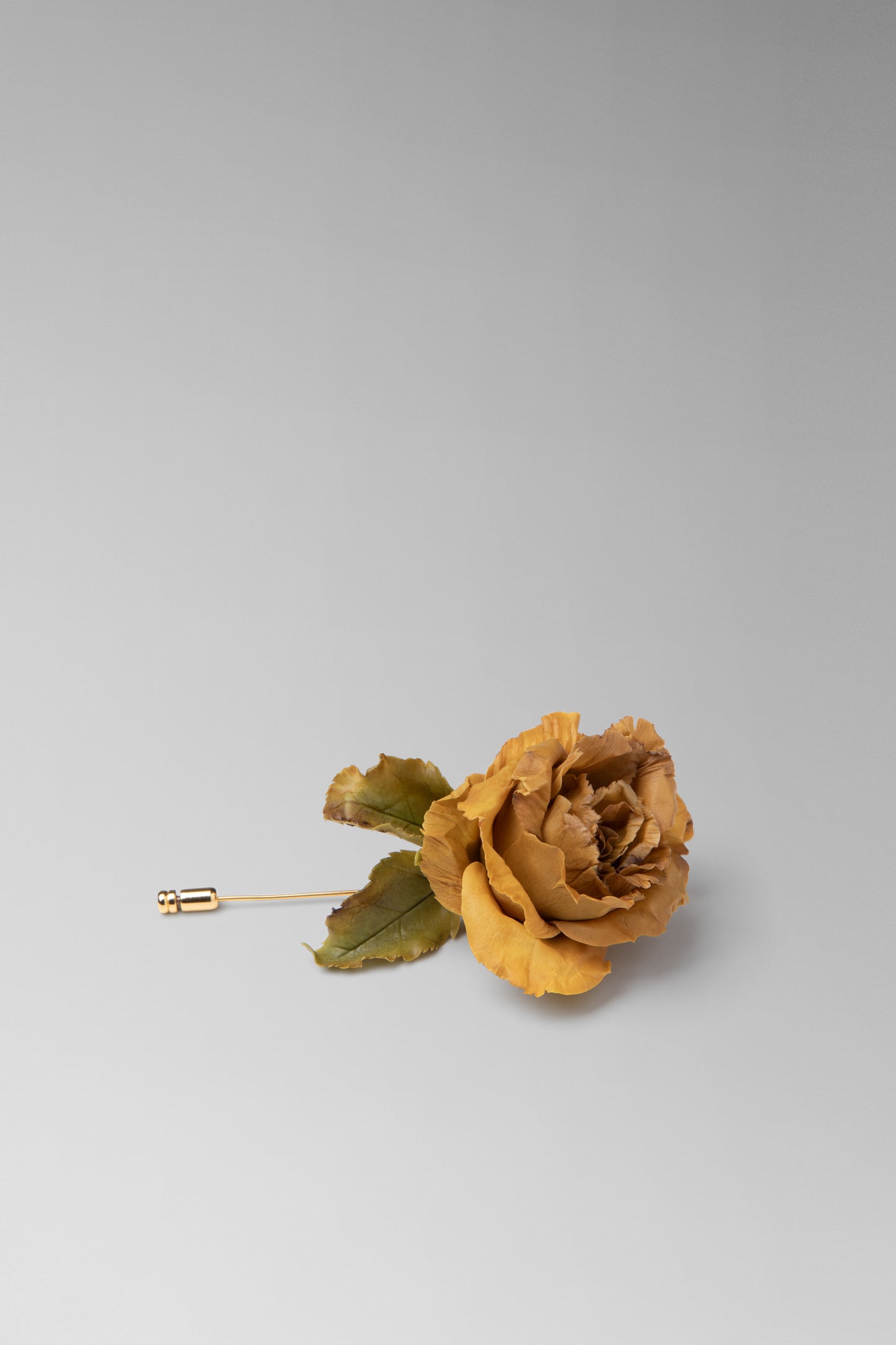 Ochre Rose Brooch