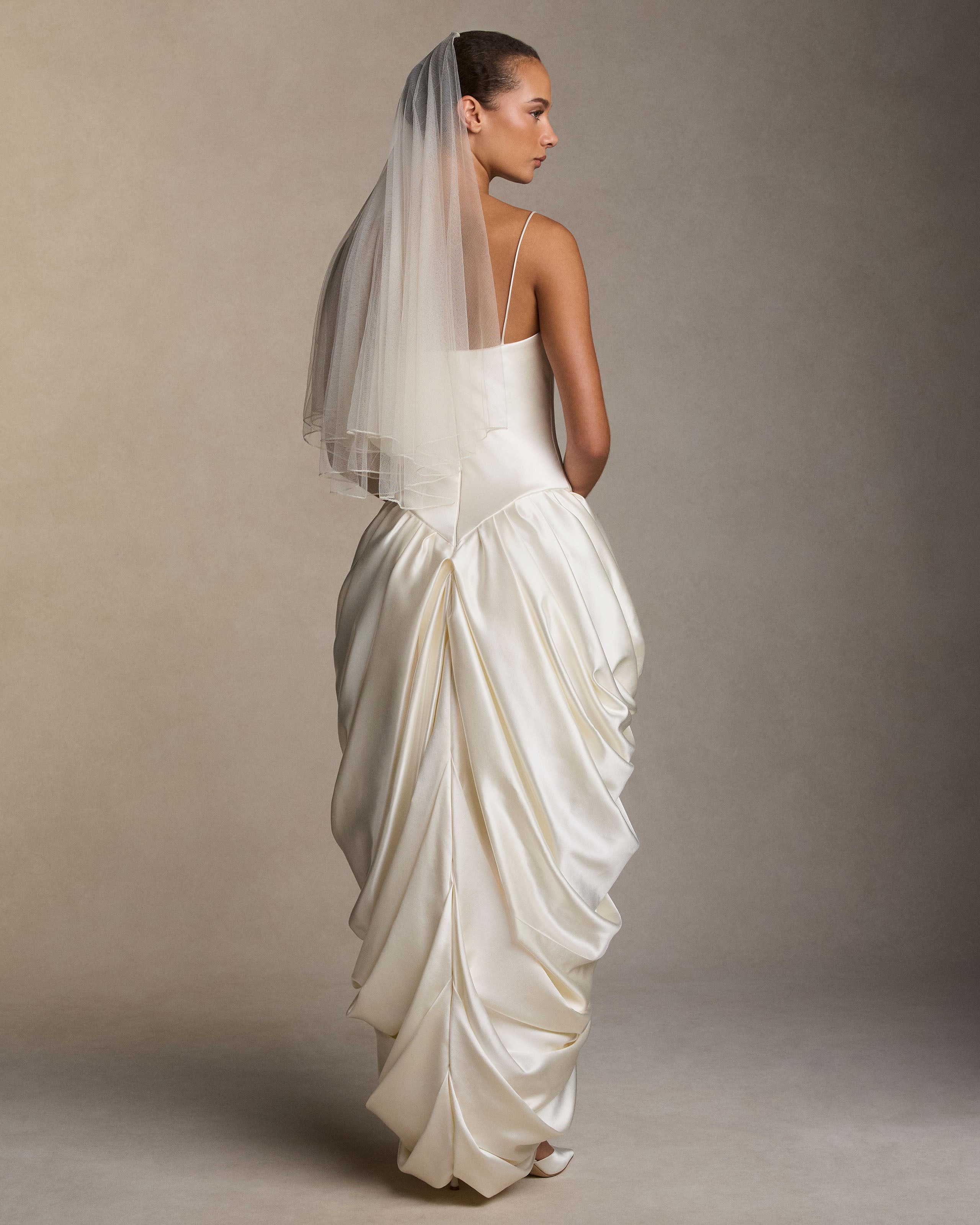 Pencil Edge Drop Veil - Elbow – Danielle Frankel