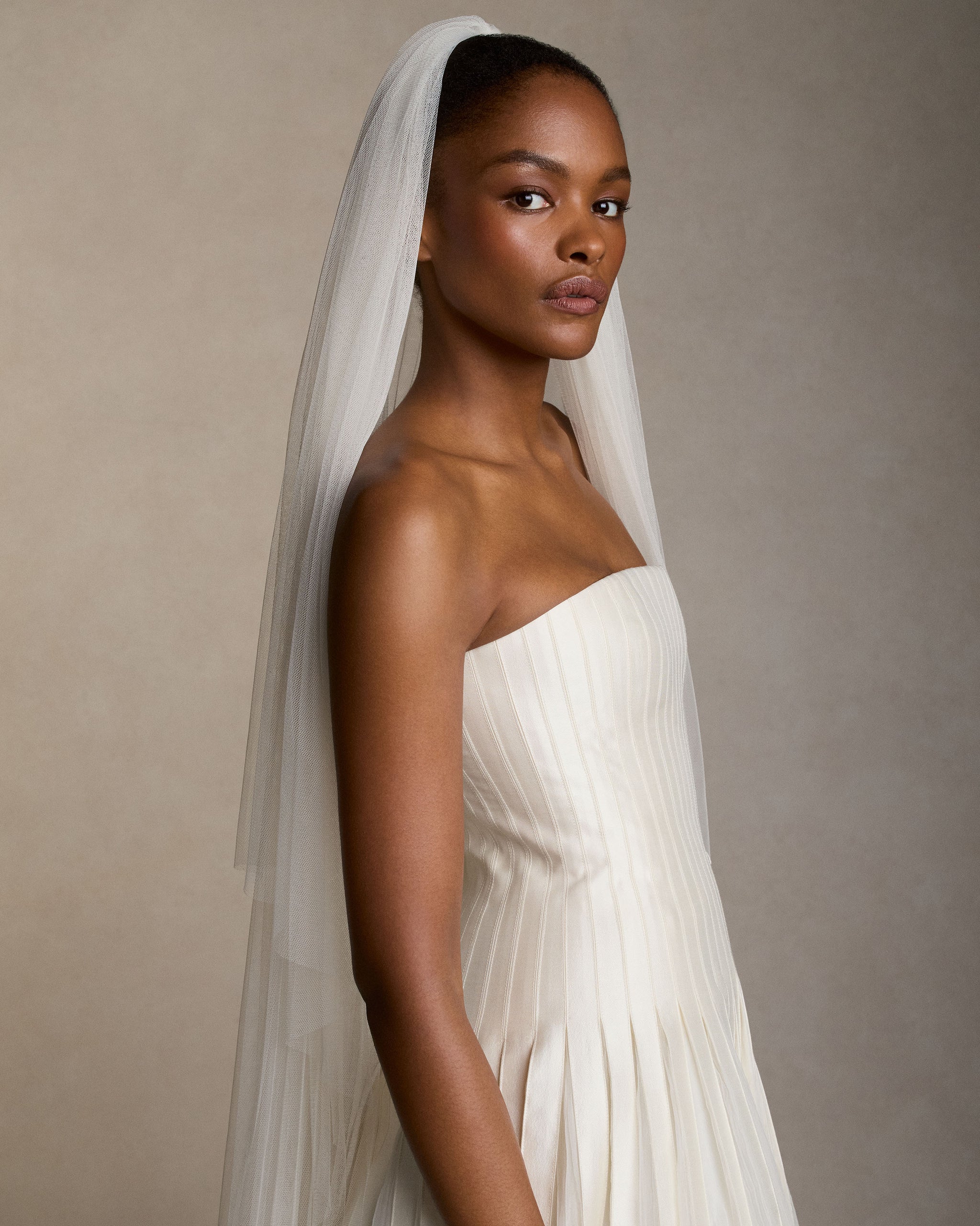 Simple Veil with Blusher - Chapel