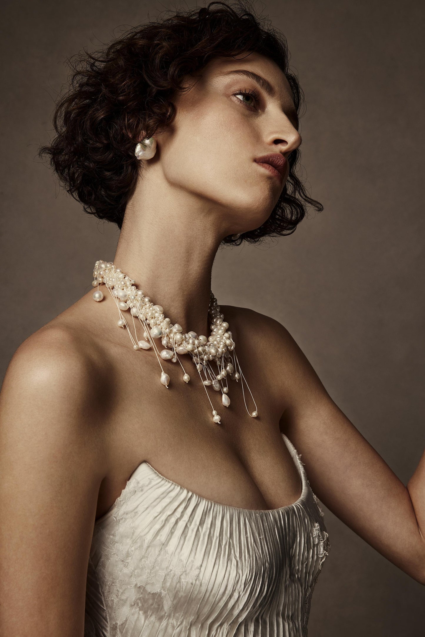 Baroque Pearl Tangled Necklace