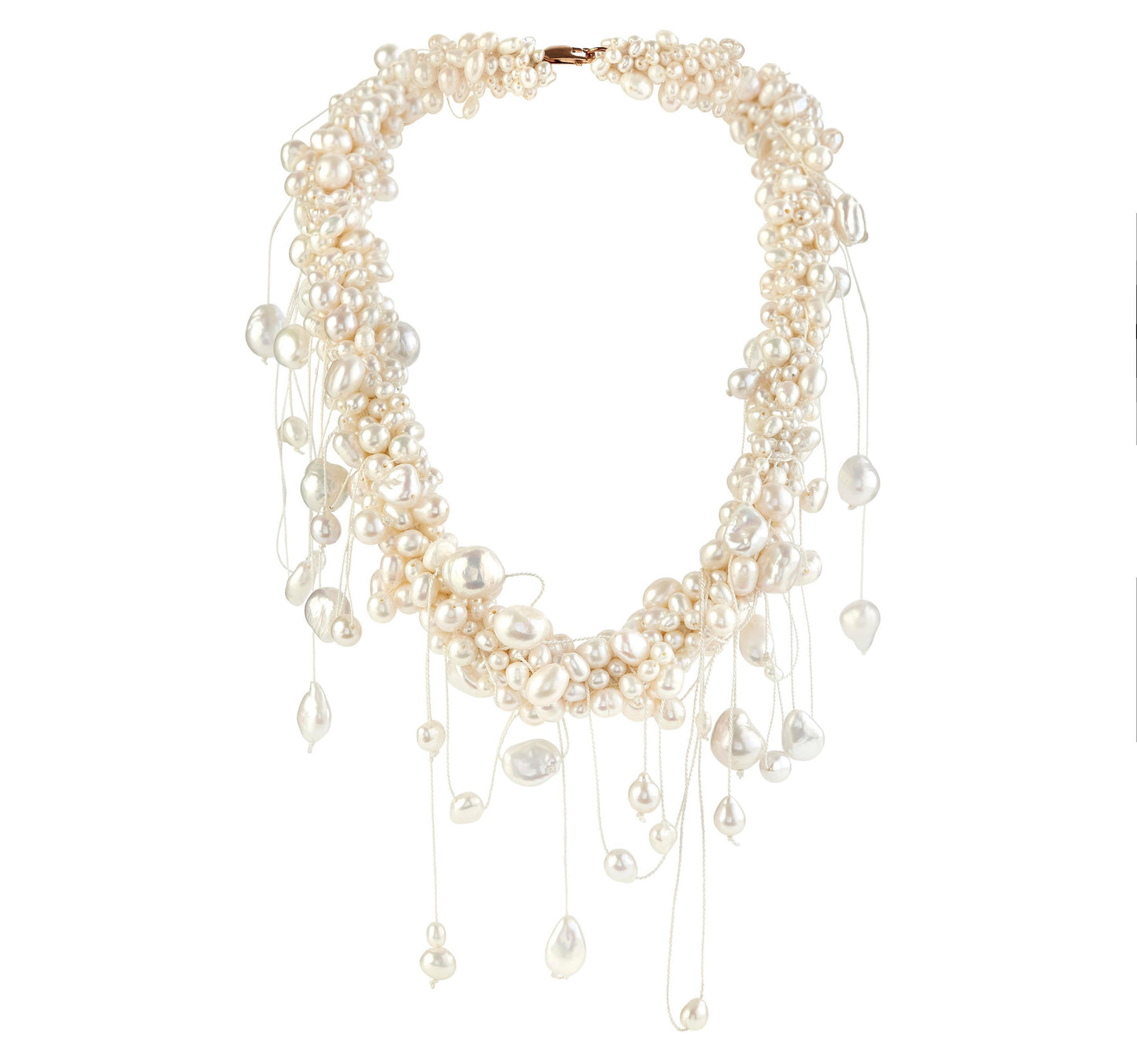 Baroque Pearl Tangled Necklace