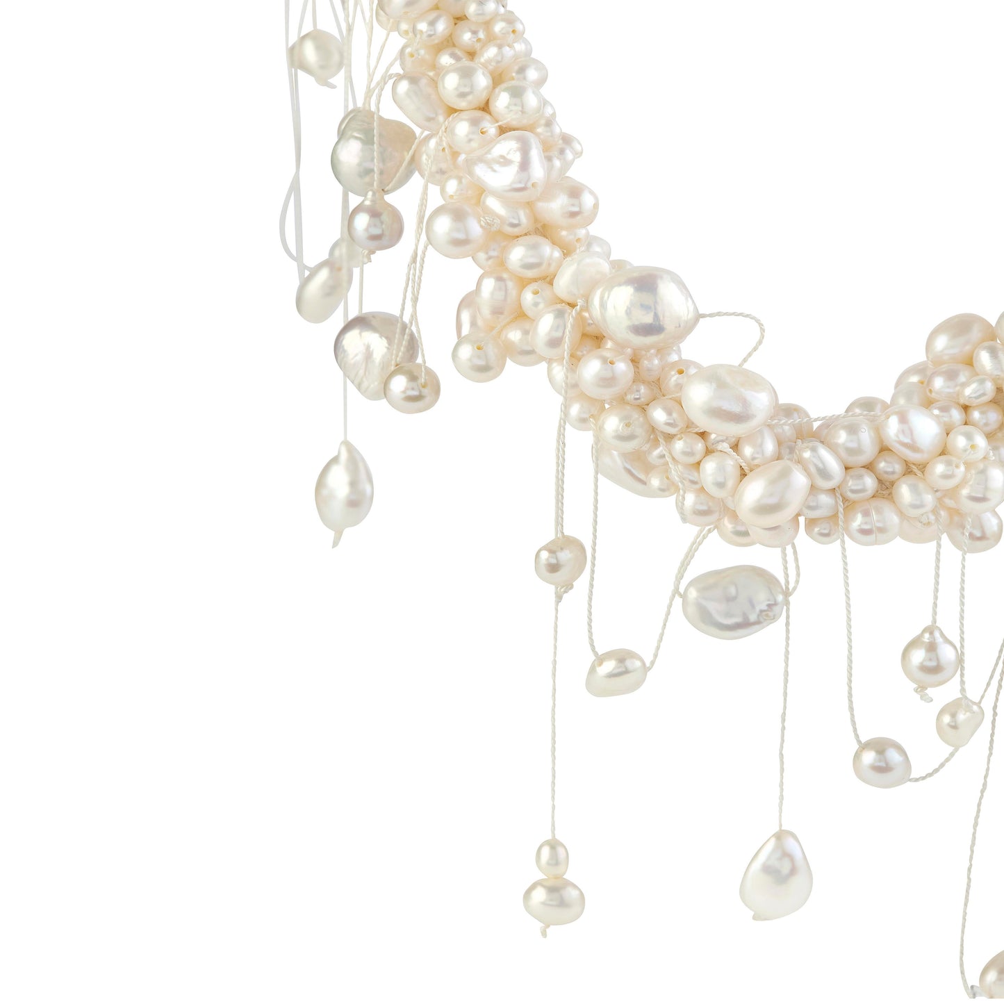 Baroque Pearl Tangled Necklace
