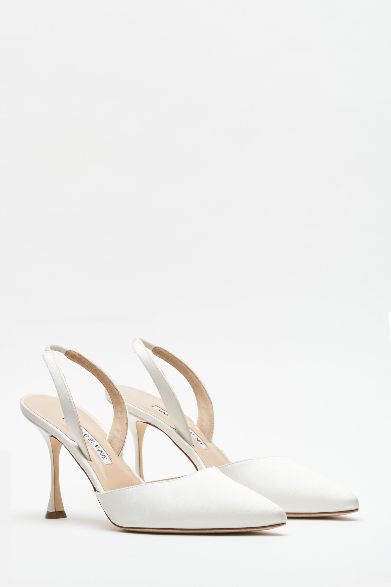 Manolo Blahnik for Danielle Frankelslingback pump with 90mm heel