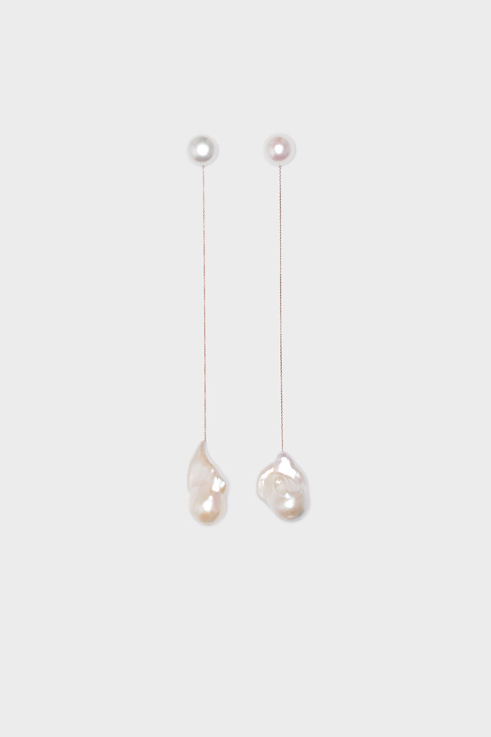 Flaired Baroque Pearl Drop Earrings
